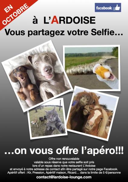 Un Selfie = Un Apéro Offert!!
